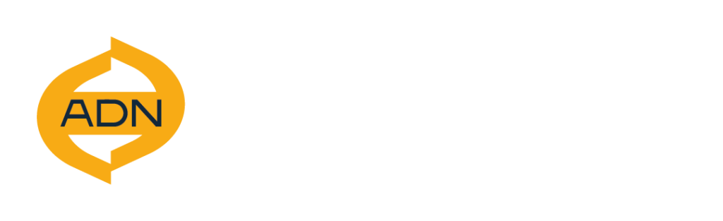 logo adn entertainment letras blancas