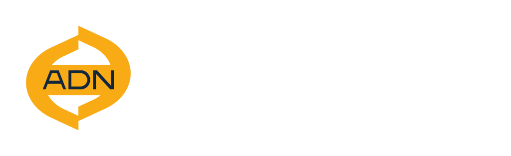 logo adn entertainment letras blancas